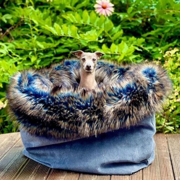 Kuschelhöhle FiouStar Royal Cord Pink deluxe